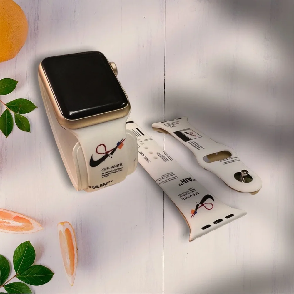 Watchband for Apple Watch White Sports Lover Design